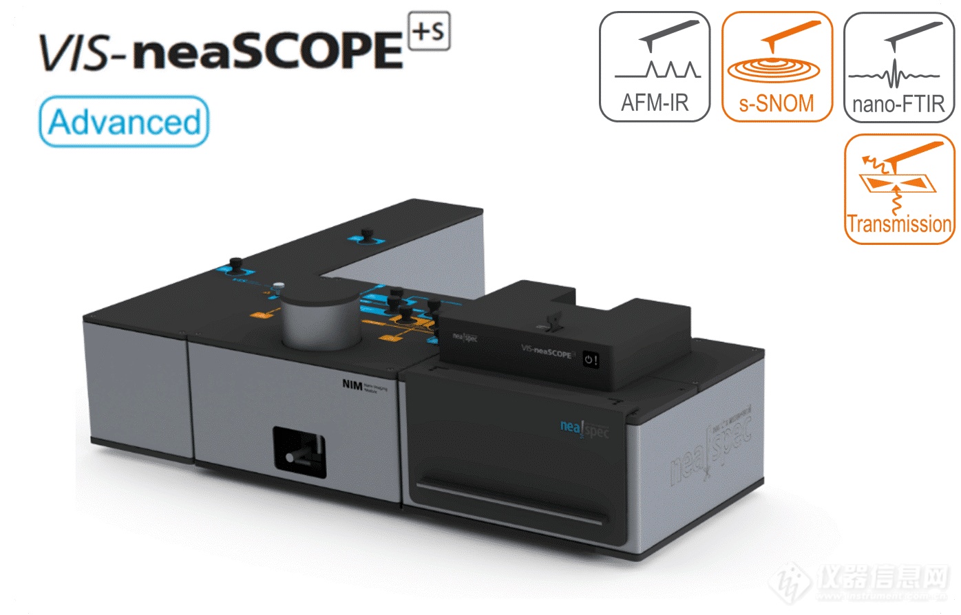 全新一代纳米光谱与成像系统-neaSCOPE，在可见、红外和太赫兹光谱范围实现10 nm高分辨光谱和成像！