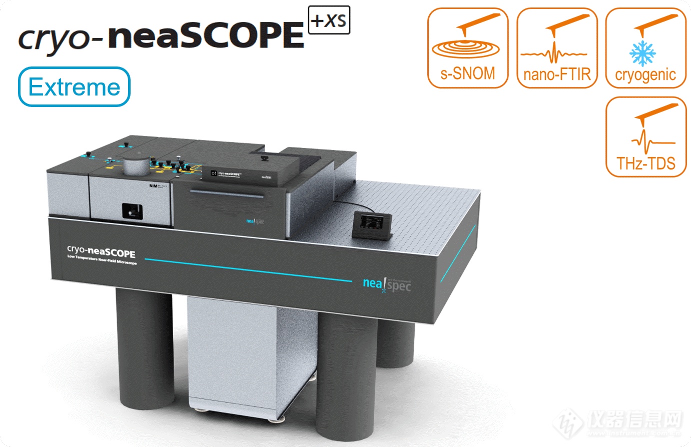 全新一代纳米光谱与成像系统-neaSCOPE，在可见、红外和太赫兹光谱范围实现10 nm高分辨光谱和成像！