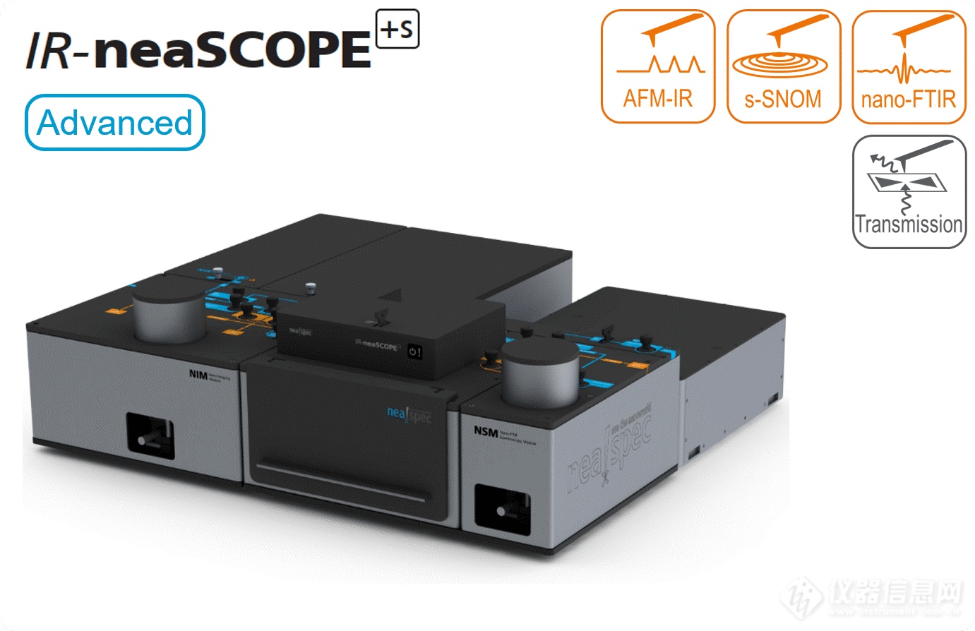 全新一代纳米光谱与成像系统-neaSCOPE，在可见、红外和太赫兹光谱范围实现10 nm高分辨光谱和成像！