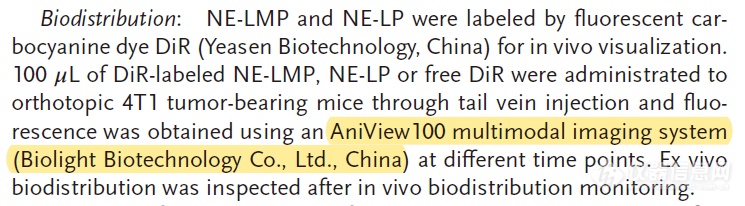 文献速递ㅣ动物活体成像系统在纳米医学领域中的应用一