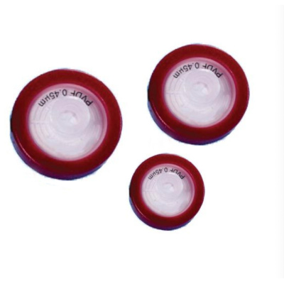 02542916 Maroon PVDF Syringe Filters, 0.22 μm, 17 mm (100/pa