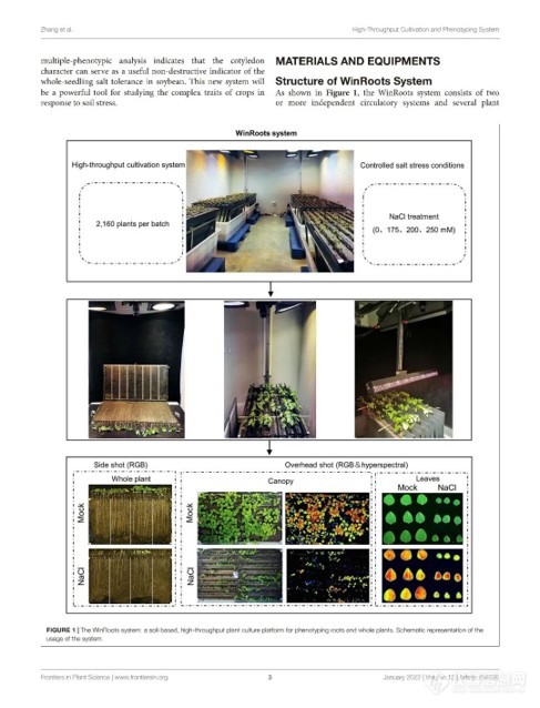 Resonon | WinRoots：用于土壤胁迫下植物表型研究的高通量栽培和表型分析系统