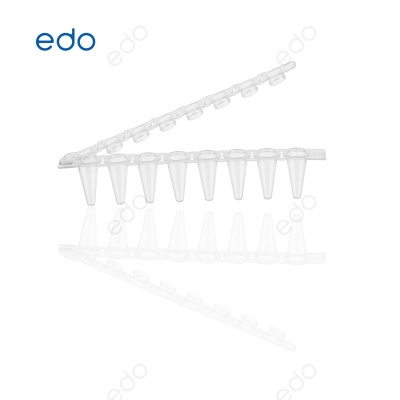 edo 1352002-1  0.2mLPCR   8联排管 八连管 孔型平盖，透明管