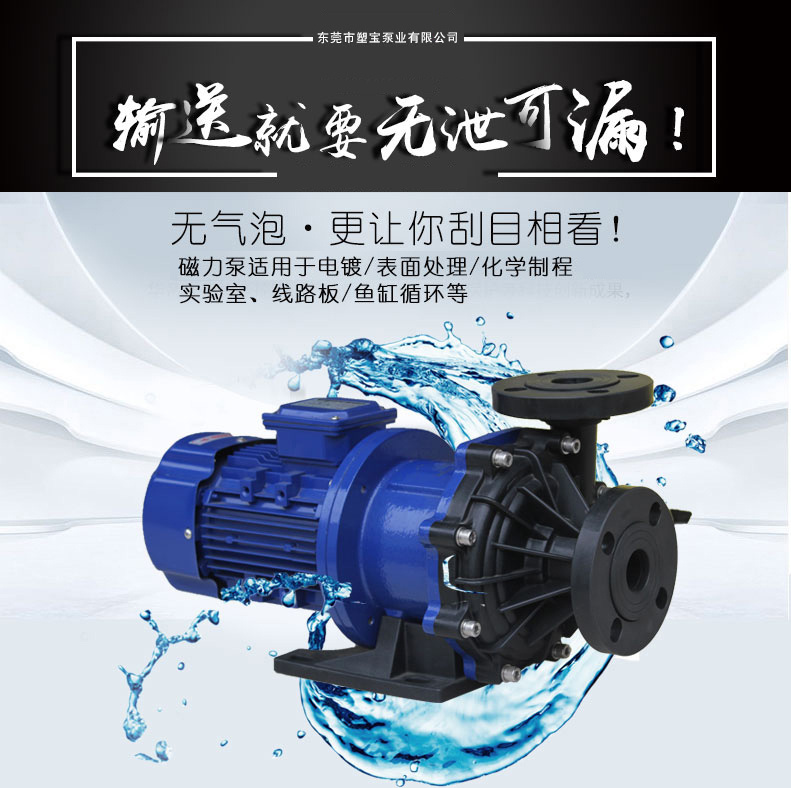 东莞市塑宝泵业有限公司磁力泵SM系列