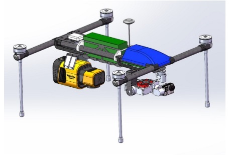 Ecodrone一体式多光谱-激光雷达遥感系统