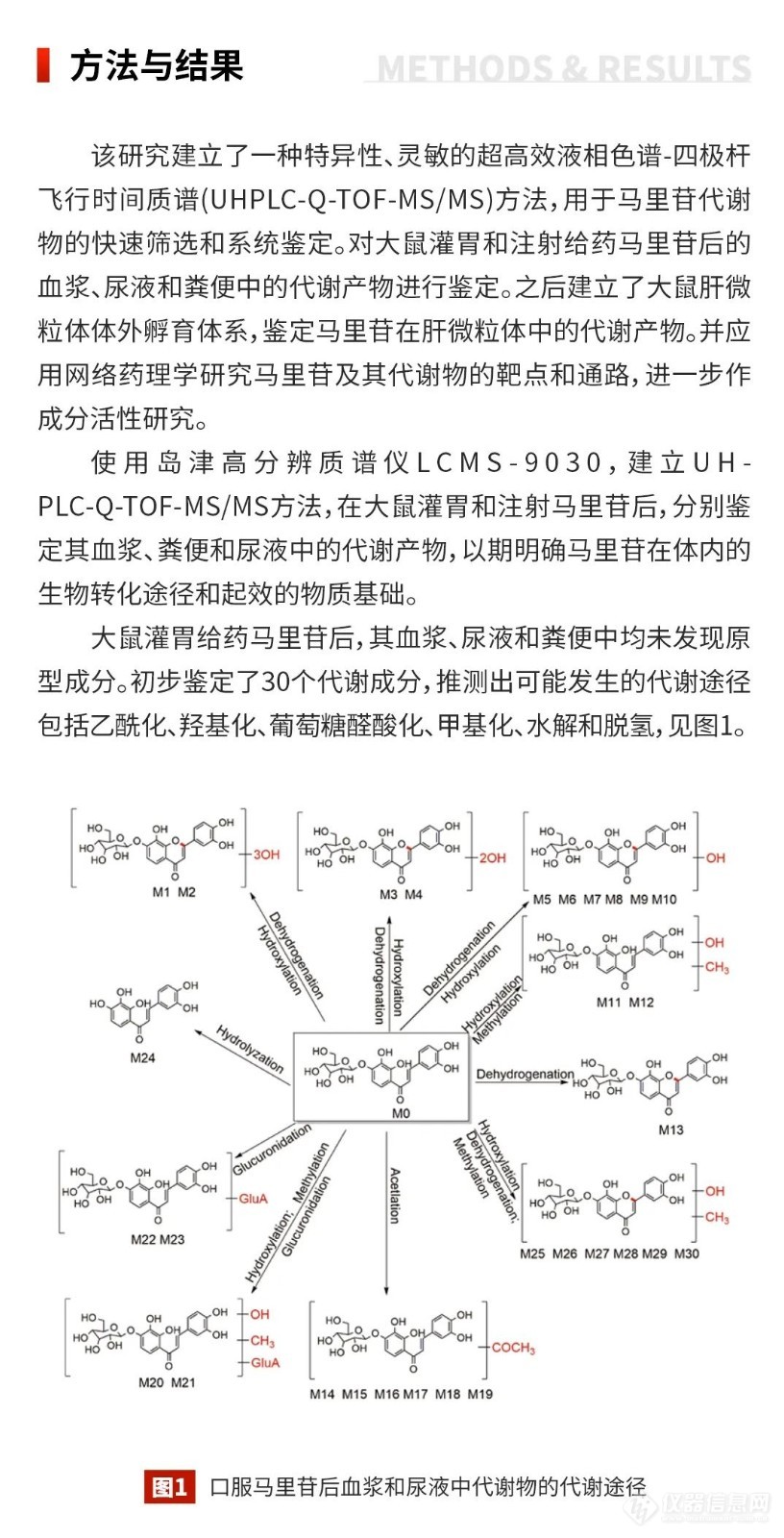 文献解读丨基于LCMS-9030和网络药理学研究两色金鸡菊中马里苷的代谢特征