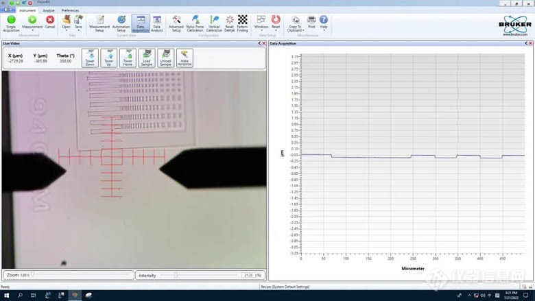 布鲁克Dektak-XT接触式表面轮廓仪在晶圆测试方面的应用