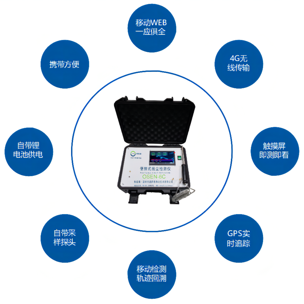 小型扬尘检测仪 深圳宝安区工地扬尘污染监管