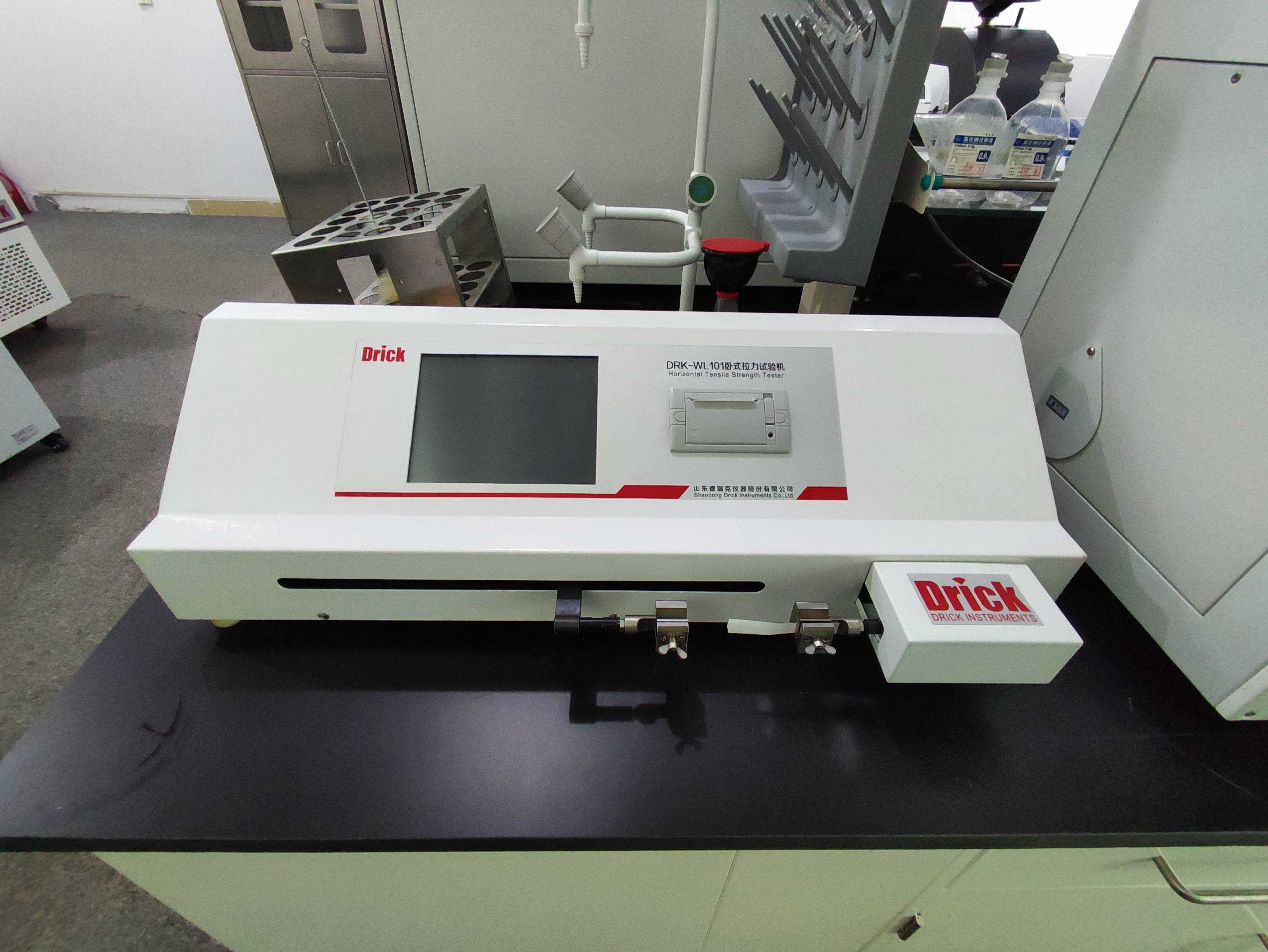  DRK-WL101 山东30N软质复合材料卧式拉力试验机 GB8808
