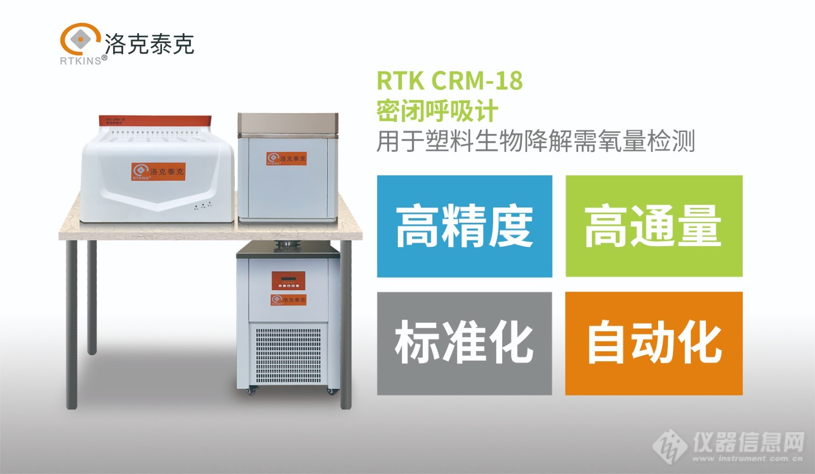 洛克泰克（RTK）推出密闭呼吸计用于塑料生物降解需氧量检测