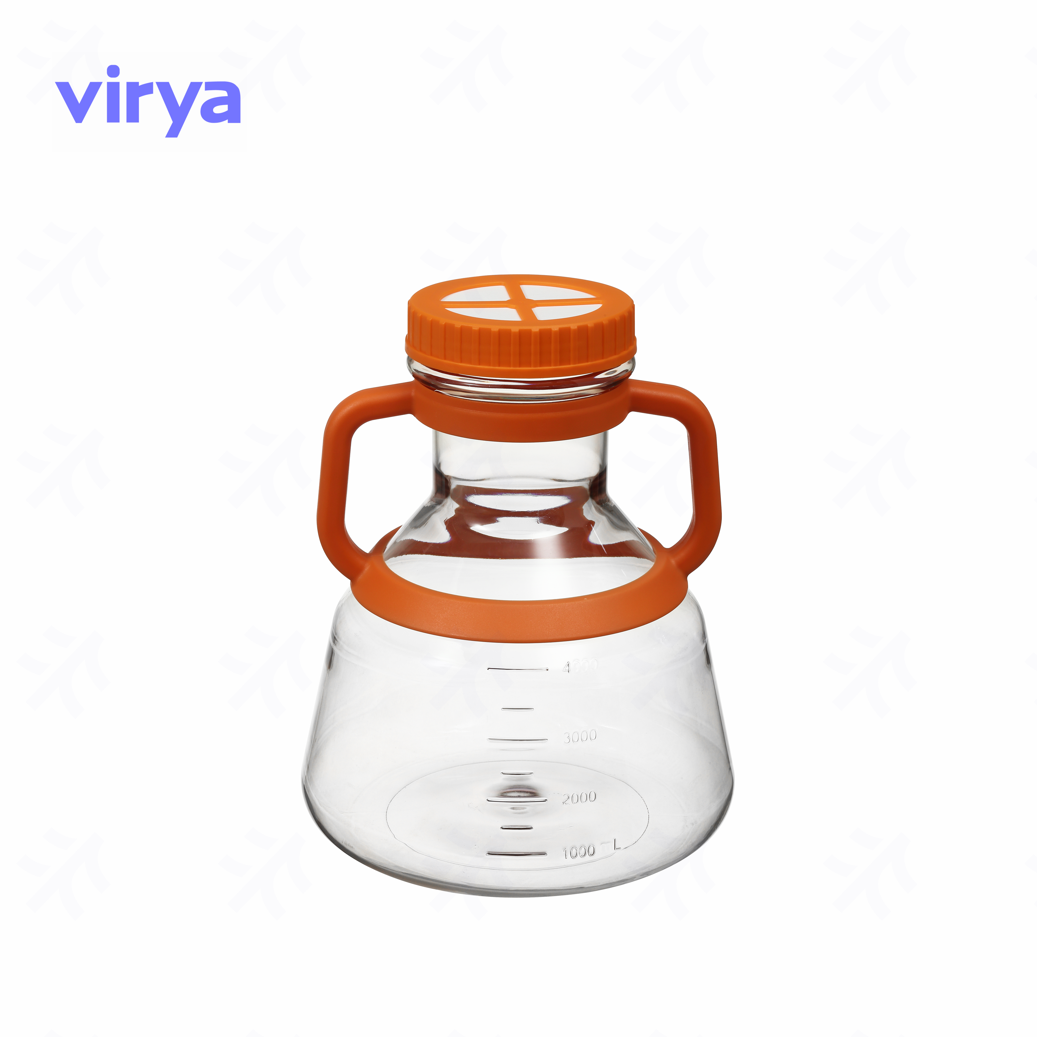 细胞培养手摇瓶 大容量 Virya  2800ml 三角细胞摇瓶 透气盖  3532809 用于贴壁细胞培养