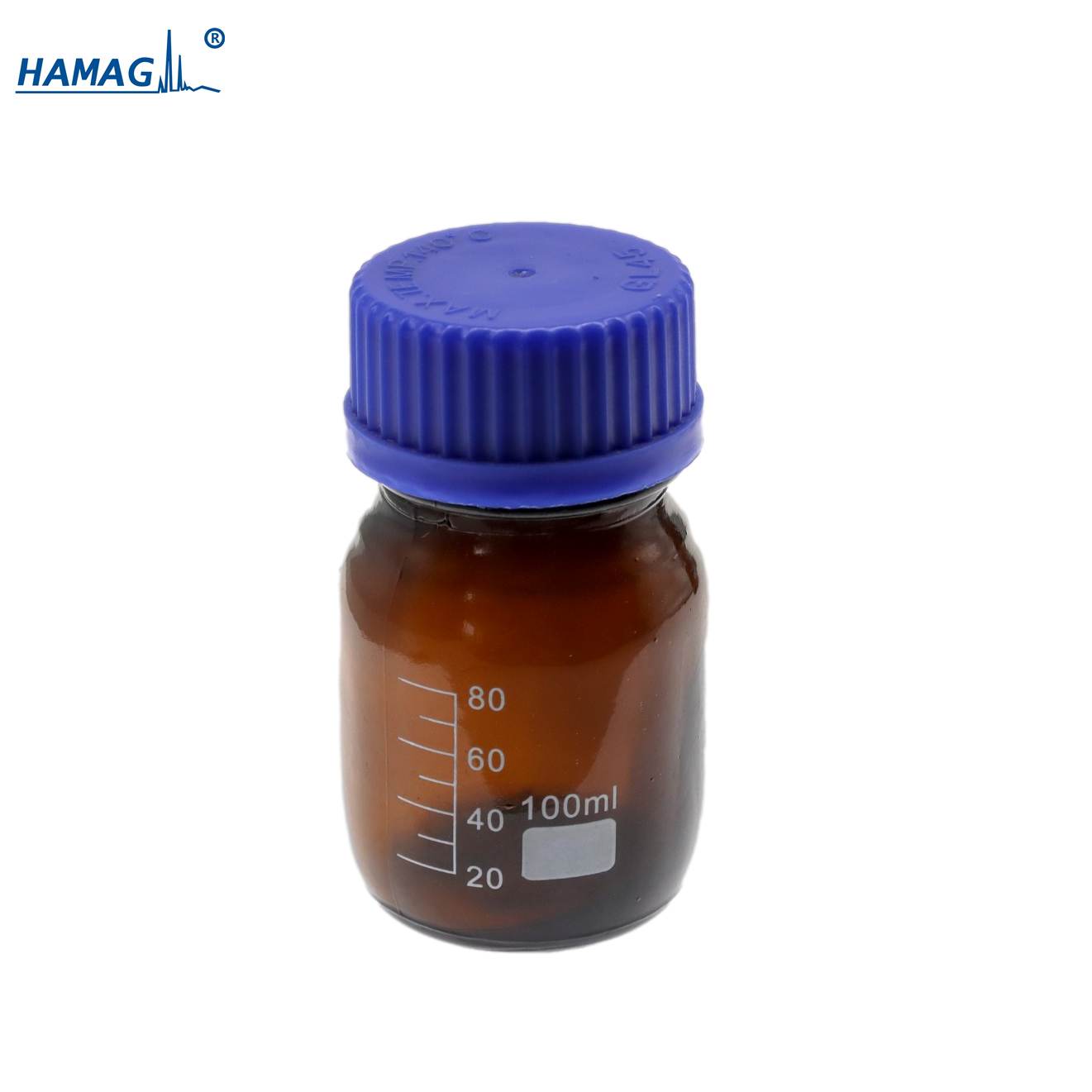 100ml棕色流动相溶剂瓶GL45蓝盖试剂瓶