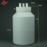 四氟洗气瓶1/8管路反应瓶1/4冲击瓶吸收瓶鼓泡瓶