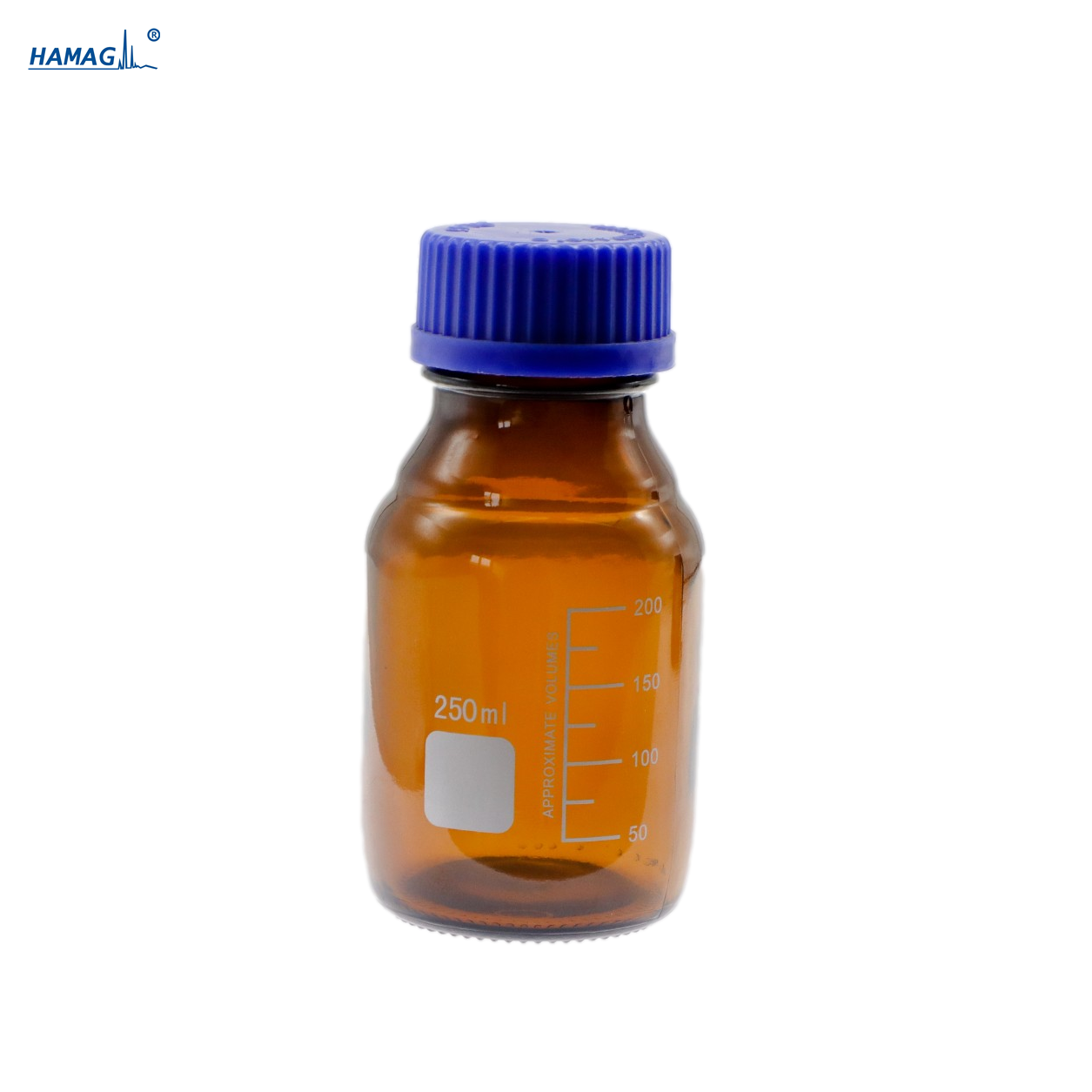 250ml棕色流动相溶剂瓶GL45蓝盖试剂瓶