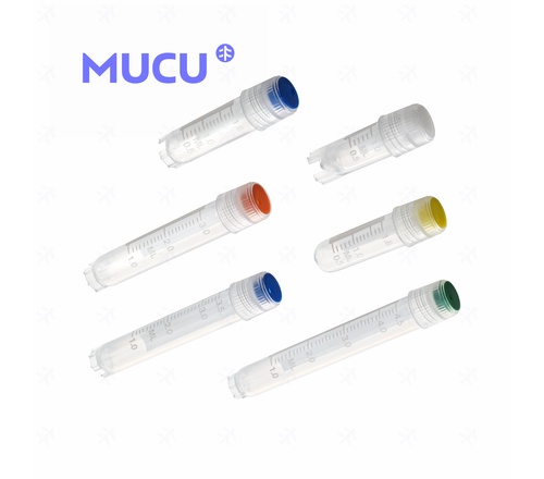 可立冻存管 MUCU 蓝盖外旋，4ml，透明管身，带书写区域5674056