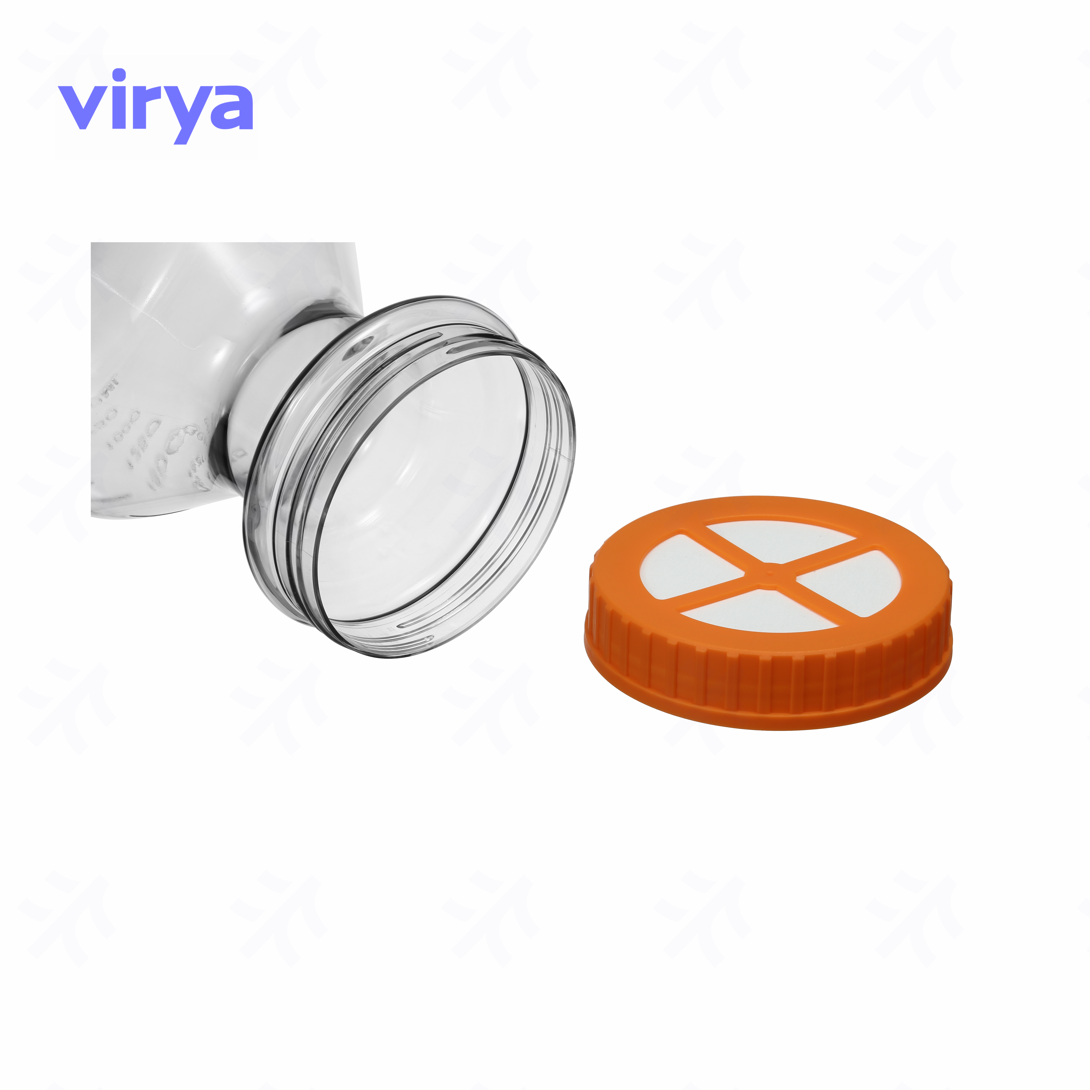 细胞培养手摇瓶 大容量 Virya  2800ml 三角细胞摇瓶 透气盖  3532809 用于贴壁细胞培养