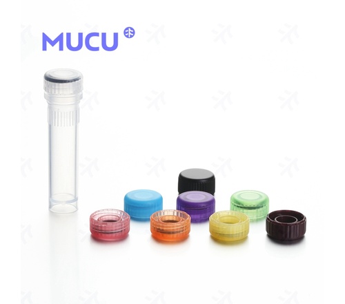 螺口管 2ml 栀子黄管盖 透明可站立 管盖一体 MUCU 5612038