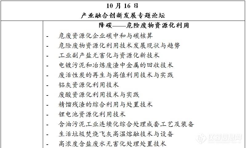 第六届危险废物处置产业融合创新发展大会将于10月举办