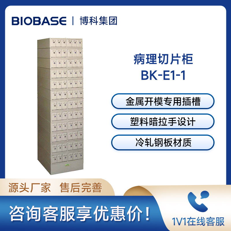 博科BK-E1-1病理切片柜存放切片6万张一体化冲压成型