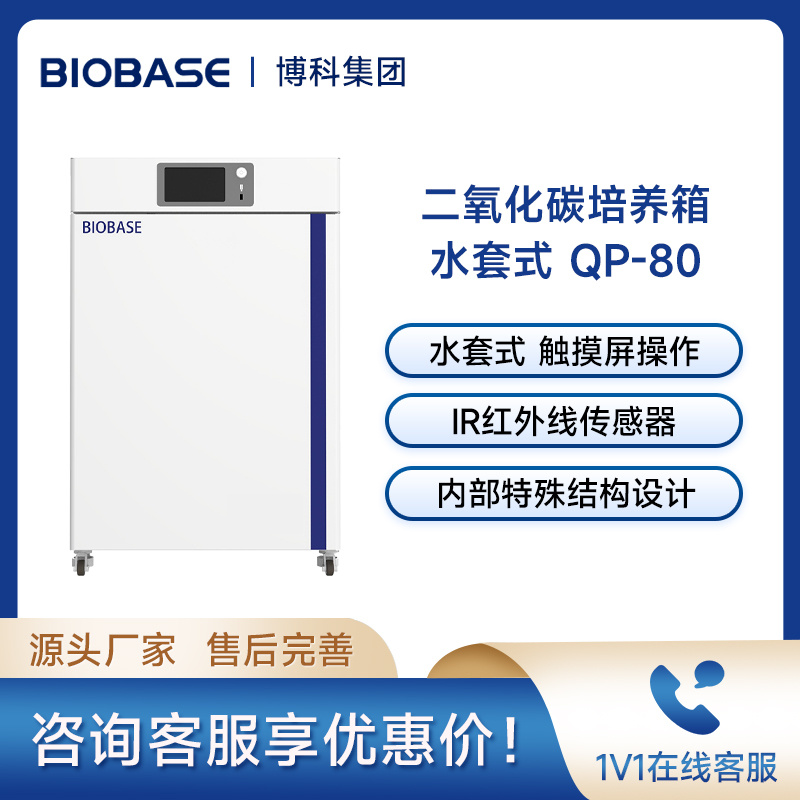 博科BIOBASE二氧化碳培养箱QP-80水套式co2培养箱