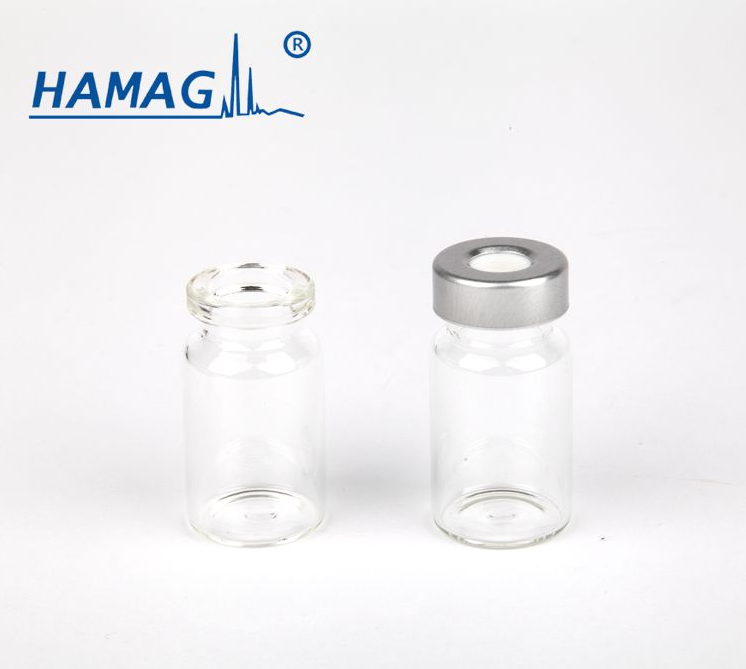 10ML透明平底钳口顶空瓶短颈22.5*46优级料气相西林瓶