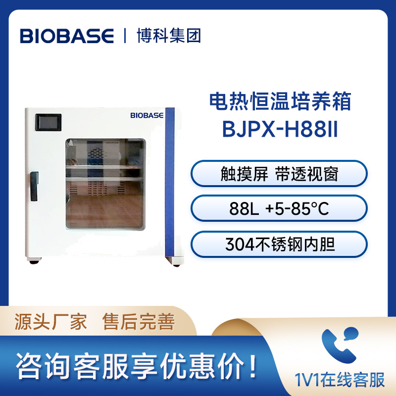 博科BIOBASE电热恒温培养箱BJPX-H88Ⅱ带透视窗恒温箱