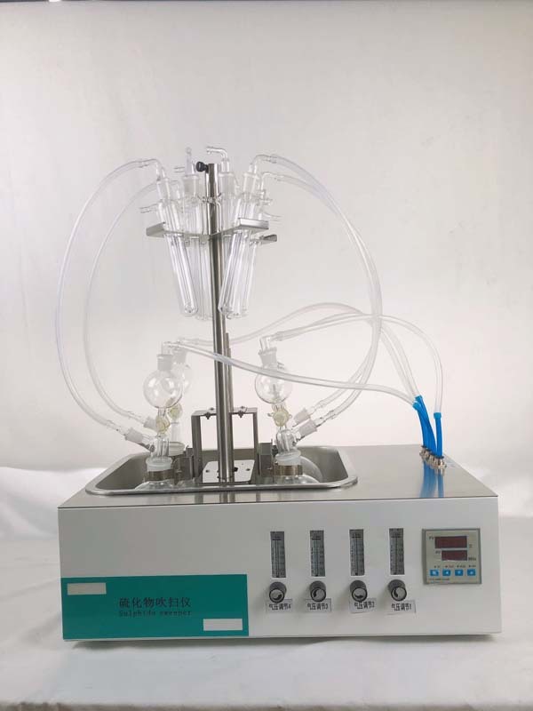 国标法全自动水质硫化物酸化吹气仪液晶触摸屏控制