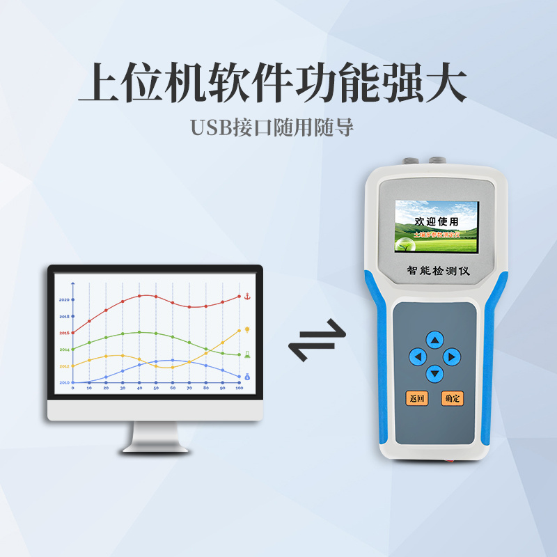 土壤水分温度盐分ph测定仪