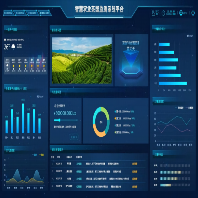 环境气象监测平台 智慧农业管控气象环境监测云平台