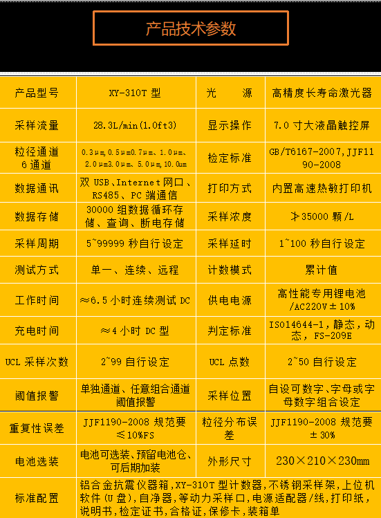 激光尘埃粒子计数器八通道测量洁净环境28.3L/min