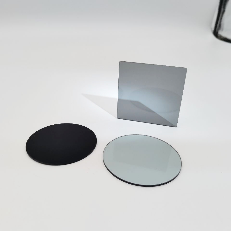 吸收型中性密度减光片ZAB50/AB5/NG11圆形方形灰色玻璃衰减片加工