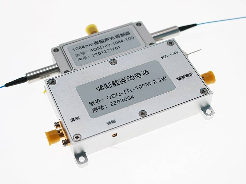 1064/1310/1550/1650nm AOM 2端口/单模/保偏双路输出光纤耦合声光调制器