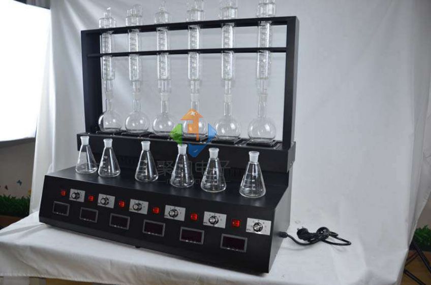 数显一体化蒸馏仪，多功能蒸馏装置6个样品
