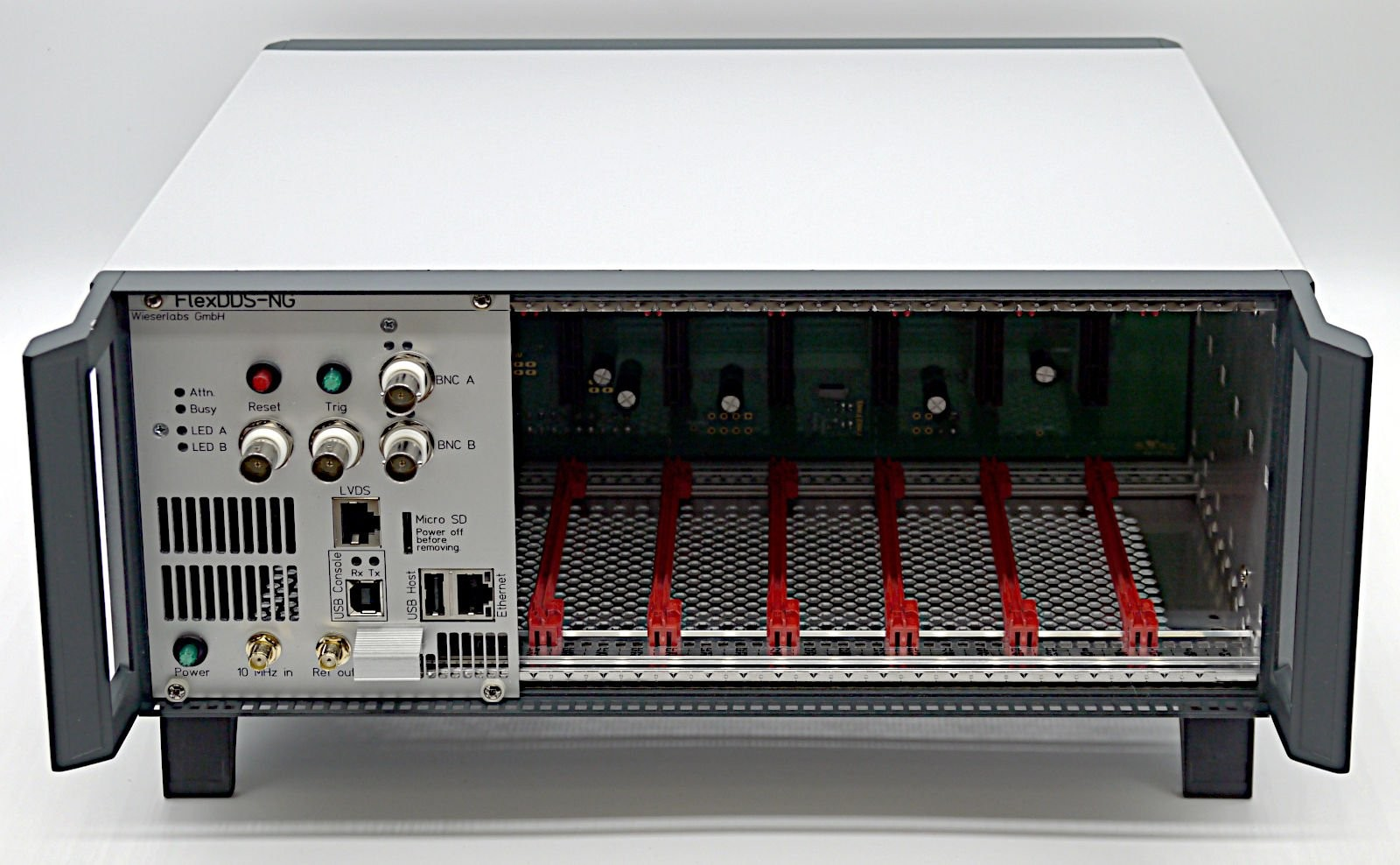 WL-FlexDDS-NG双/多通道1GS/s波形发生器插槽相位相干射频源机架主机