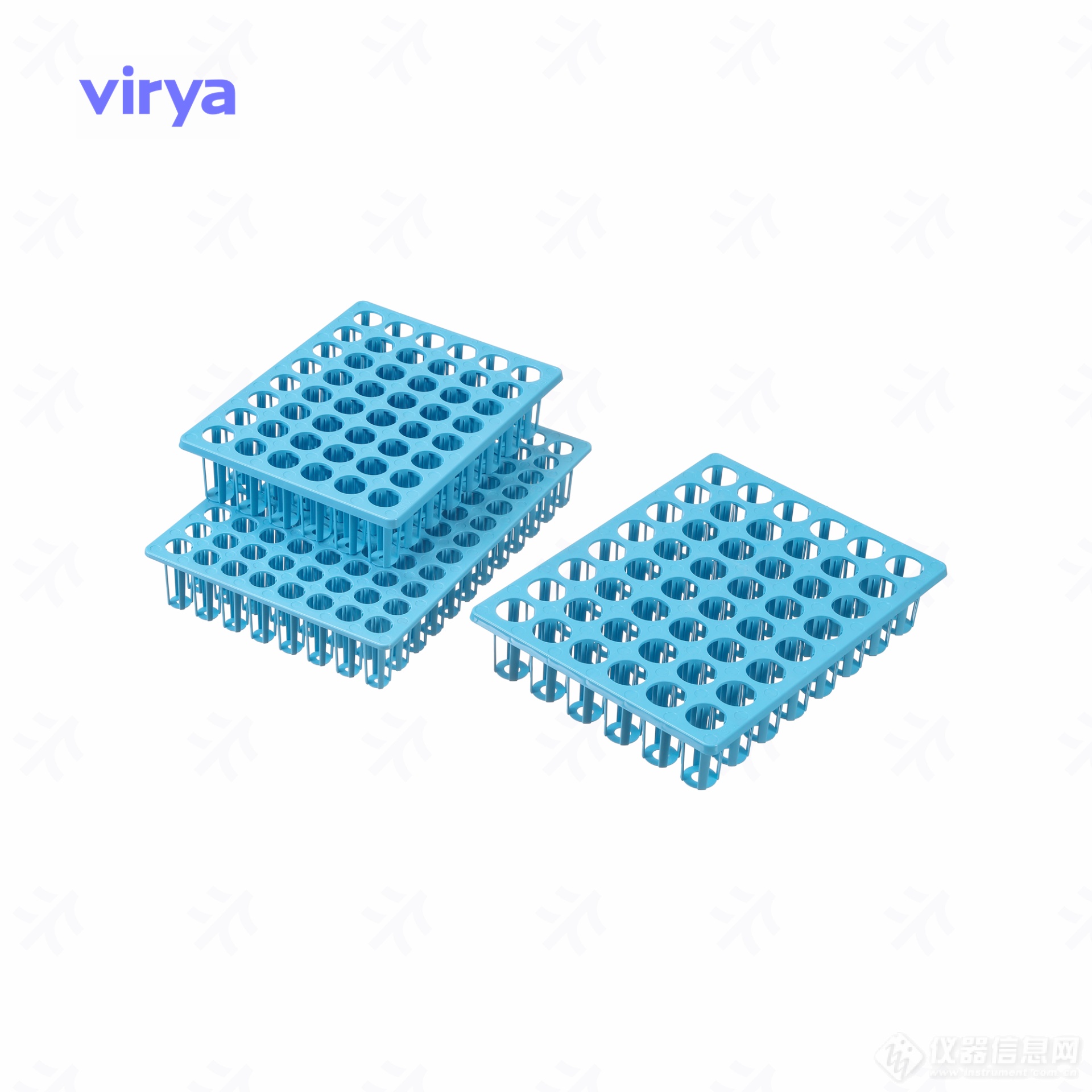 Virya™ 采样管架，PP材质, 48孔，放置30ml采样管，孔径27mm，50架/箱