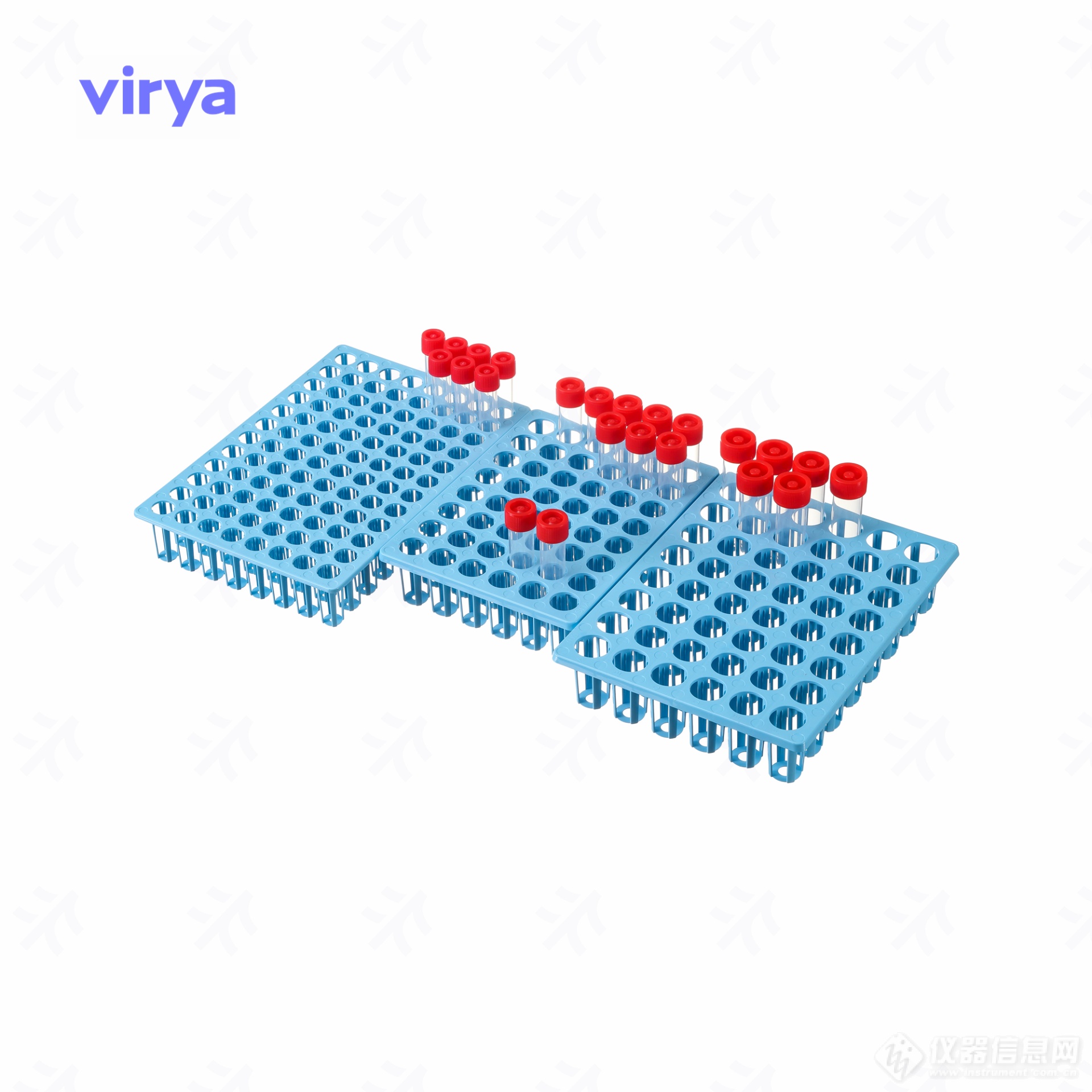 Virya™ 采样管架，PP材质, 48孔，放置30ml采样管，孔径27mm，50架/箱