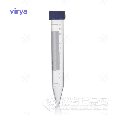 Virya™ 15ml离心管旋盖、锥底、灭菌、袋装,50支/袋,500支/箱