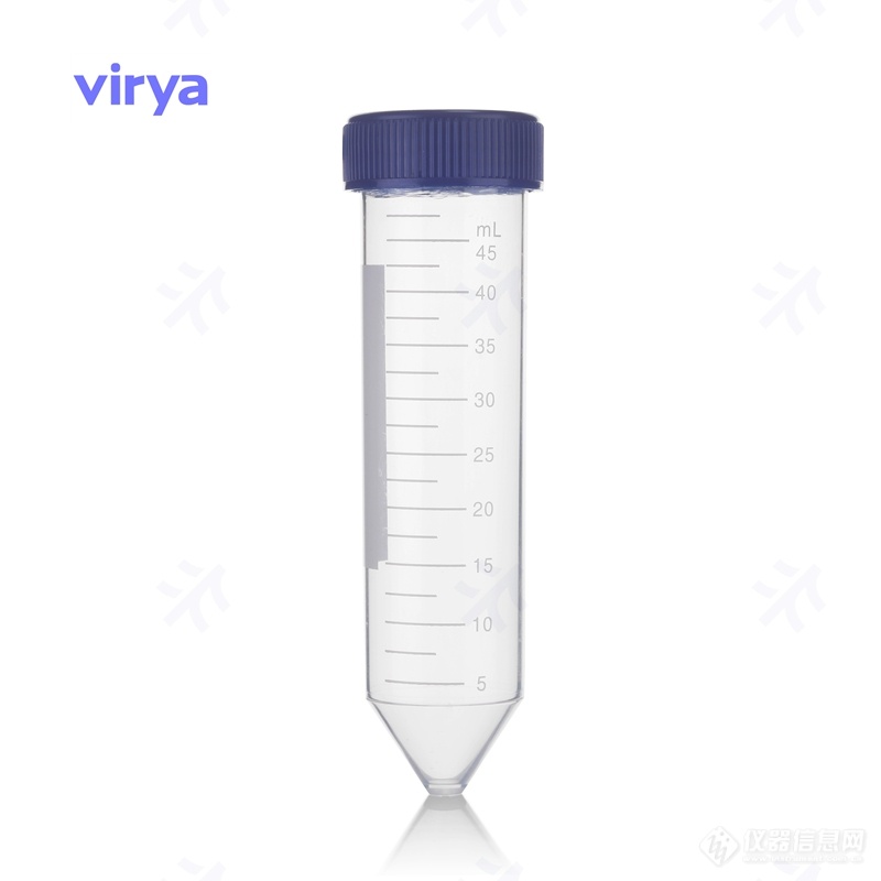 Virya™ 50ml离心管旋盖、锥底、灭菌、橙色盖，袋装，25支/袋,500支/箱