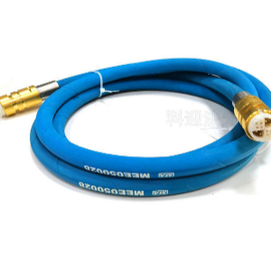 M12针2孔矿井电液支架电缆连接器 钢丝编织护套橡胶护套