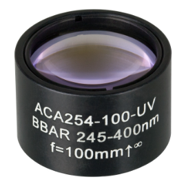 Thorlabs紫外空气隙消色差双合透镜，增透膜：245 - 400nm