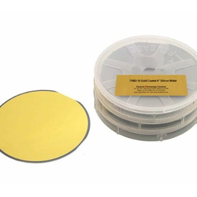 Gold Coated 4" Silicon Wafer镀金硅片（AFM不锈钢载物片）