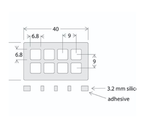 芯片孵育池Flexwell 8 6.5x6.5mmx3.2mm D/clear silicone