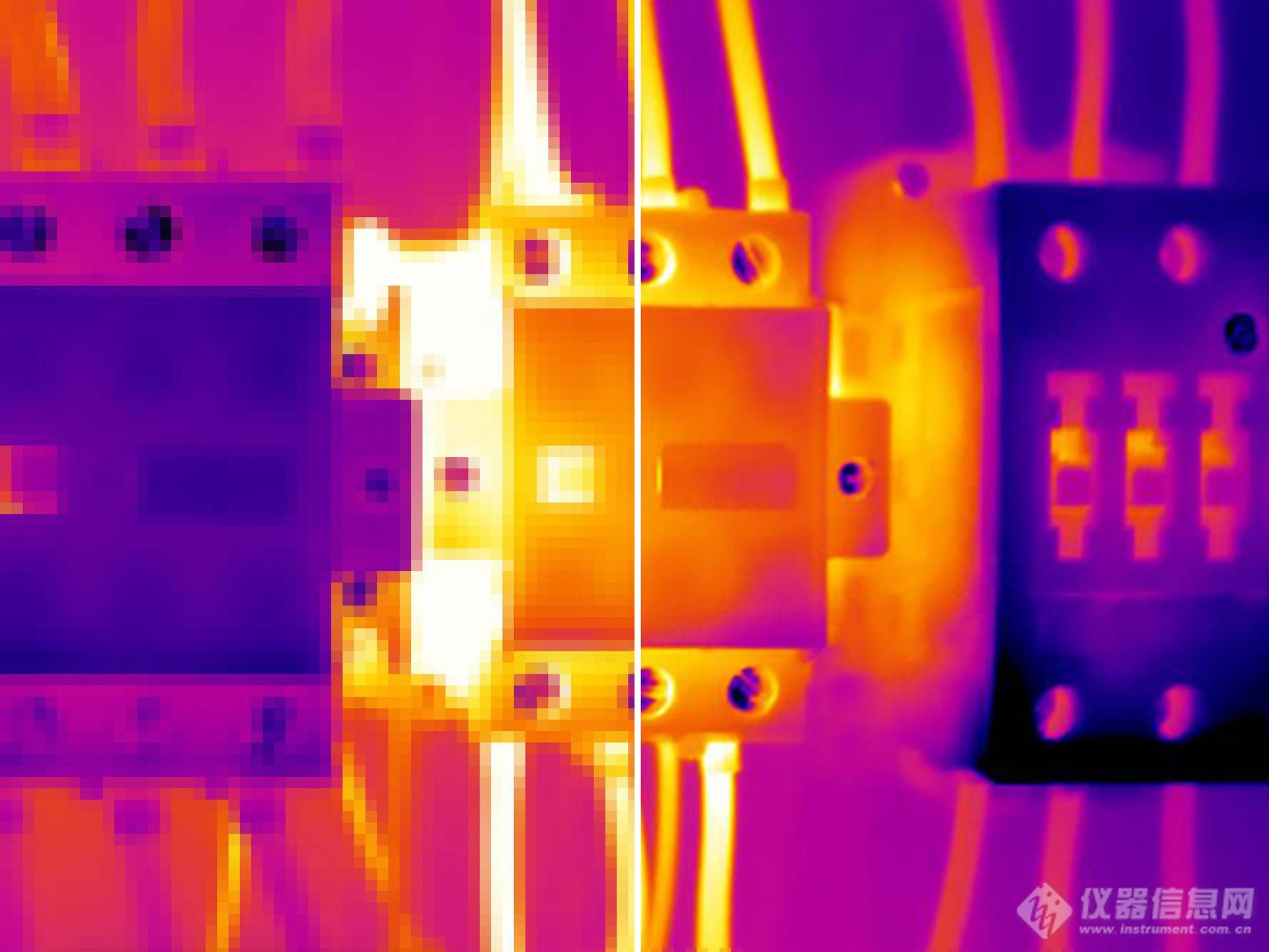 Thermal image electrical component