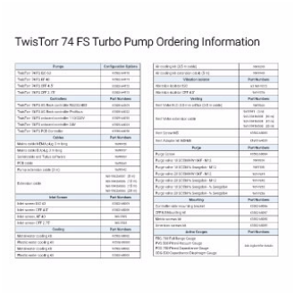 TwisTorr 74 FS 涡轮分子泵