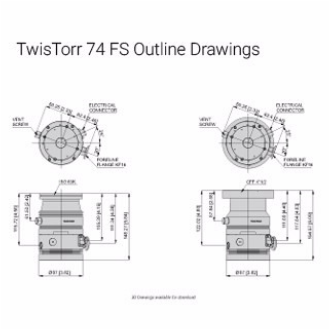 TwisTorr 74 FS 涡轮分子泵