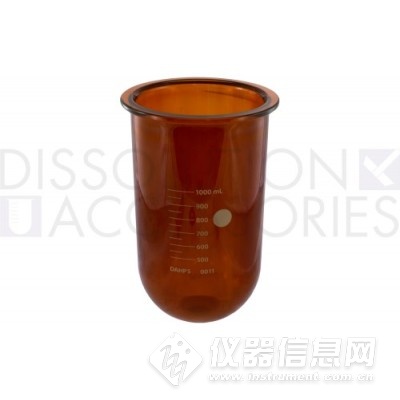PROSENSE+Vessels/高精度溶出杯 用于Sotax的1000ml高精度琥珀色溶出杯