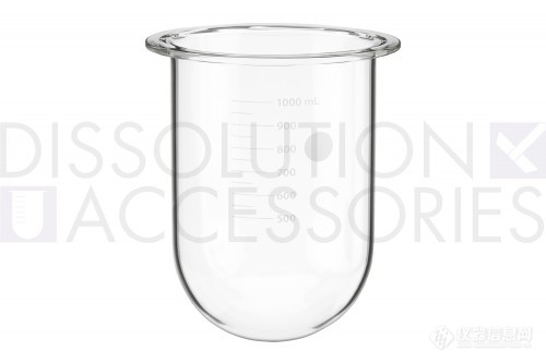 PROSENSE+Vessels/高精度溶出杯 用于Electrolab的1000ml高精度透明溶出杯