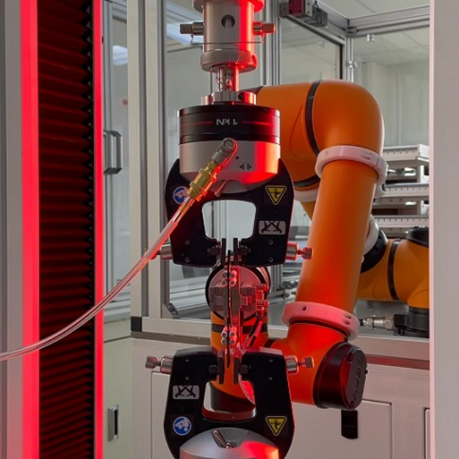 6轴机器人式全自动塑料材料拉力试验机【拉力试验机自动化】