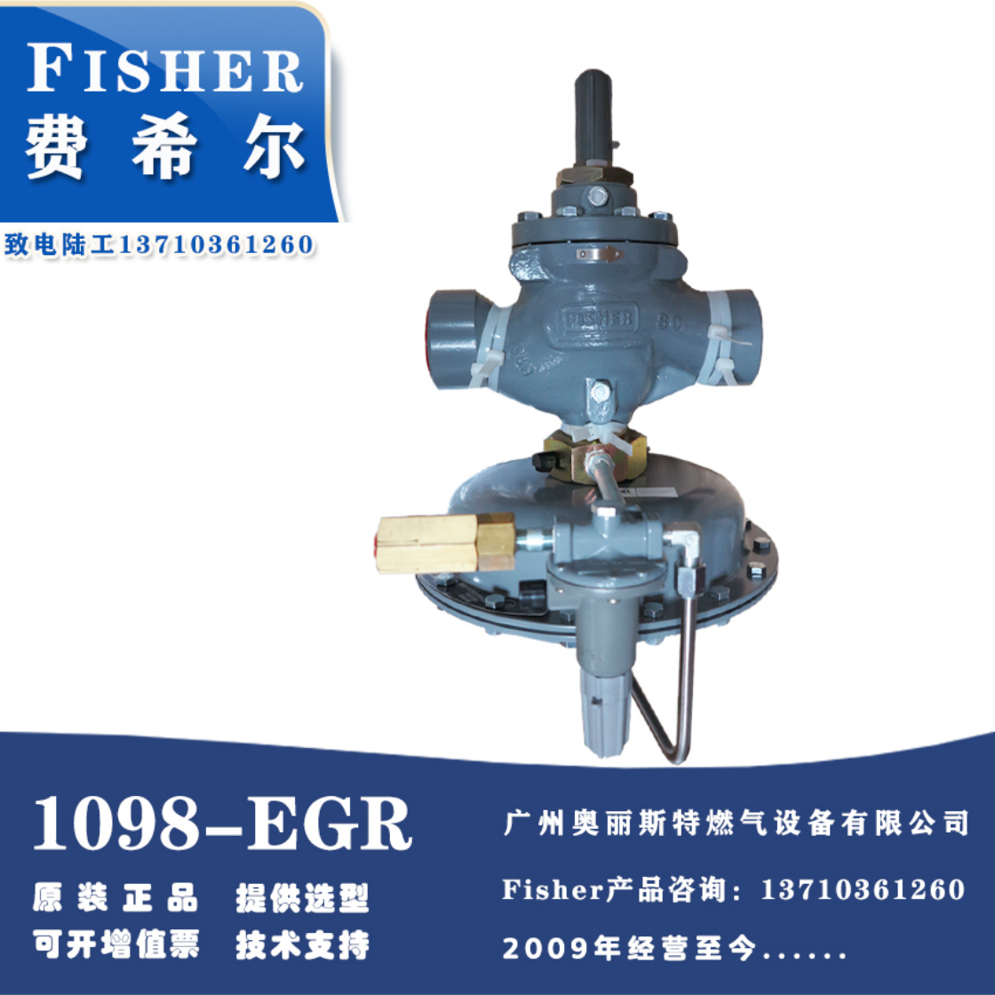 FISHER燃气调压器费希尔1098-EGR现货库存调压器