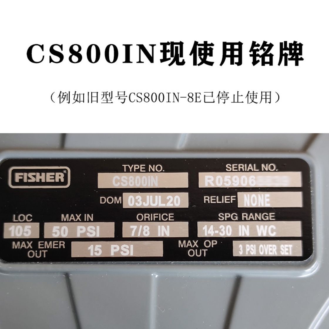 Fisher费希尔进口CS800IN/DN40/DN50进口调压器正品原装